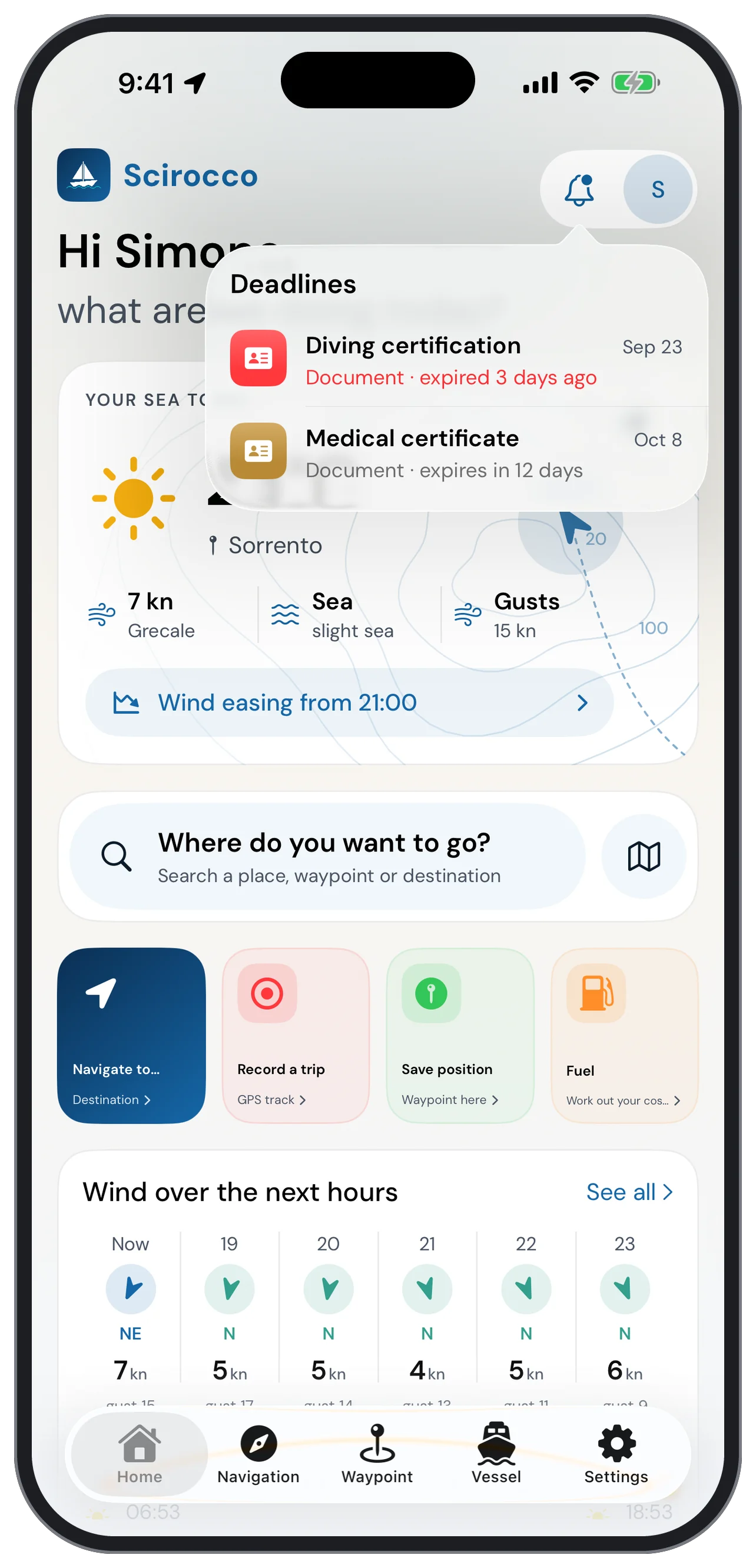 Maintenance, insurance and documents