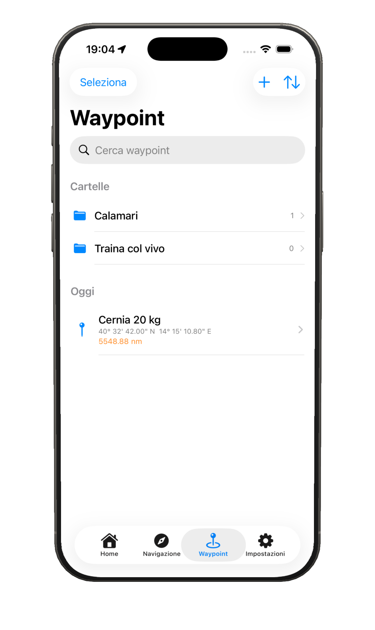 Salva velocemente tutti i waypoint
